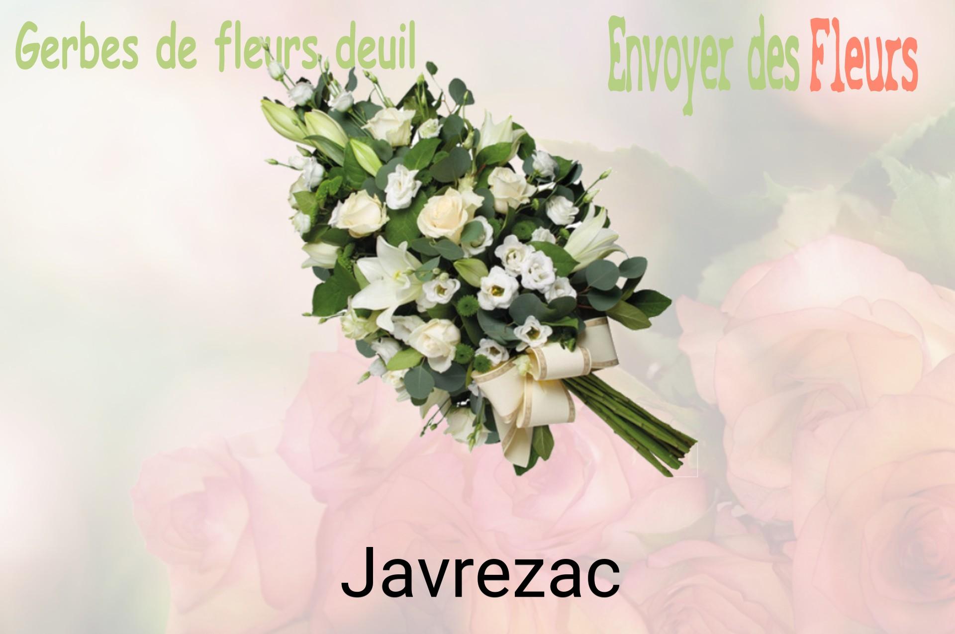 Gerbe de fleurs de deuil livrée à Javrezac